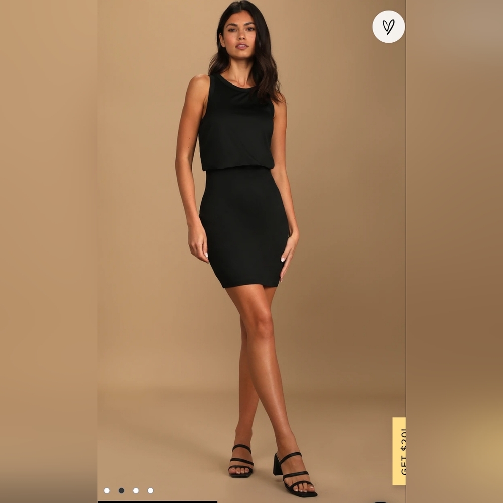 Lulu's Small Sweet Compliment Black Bodycon Mini Dress